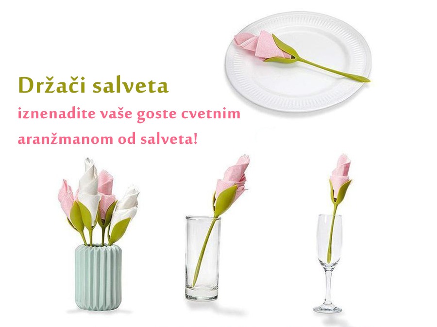 Držači salveta u obliku cveta