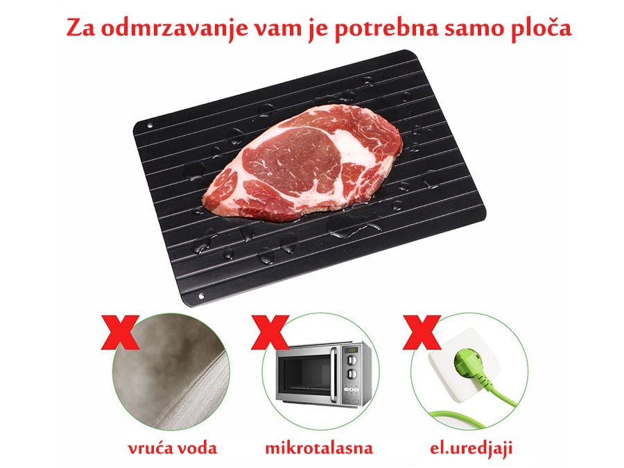 Ploča za brzo odmrzavanje hrane