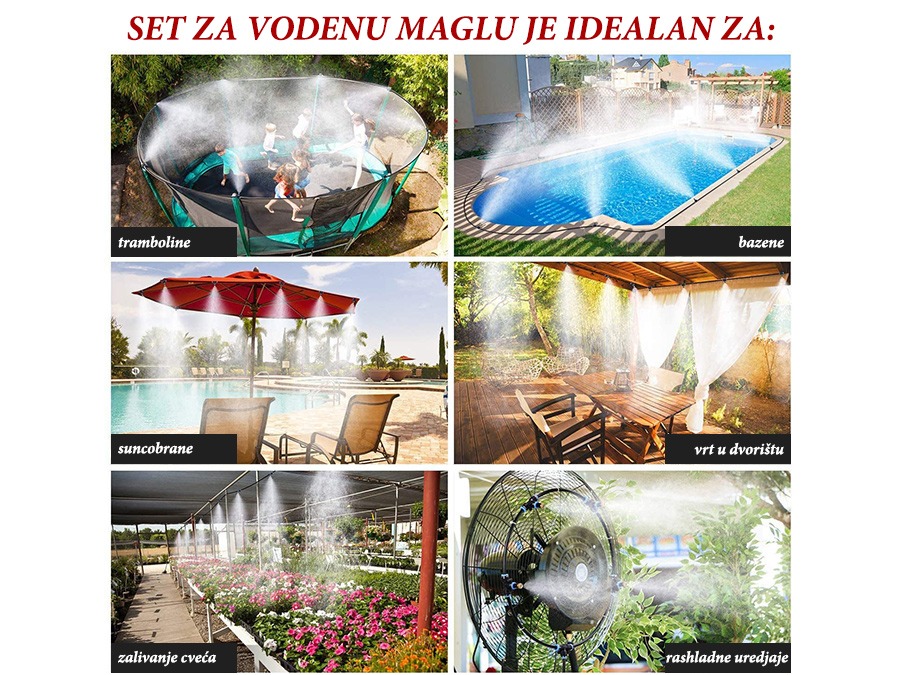 Sistem za hlađenje vodenom maglom