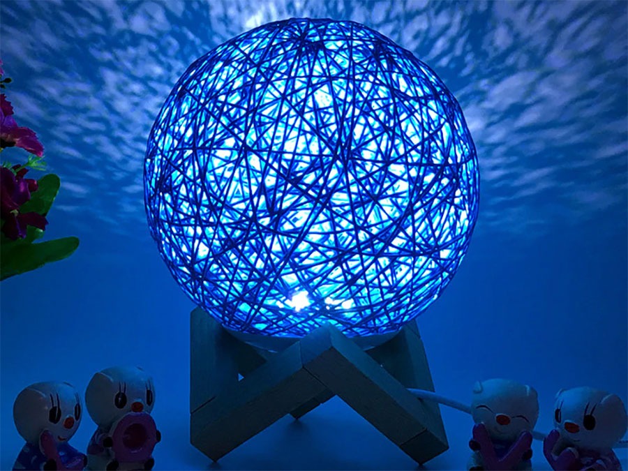 Klupko lampa od ratana