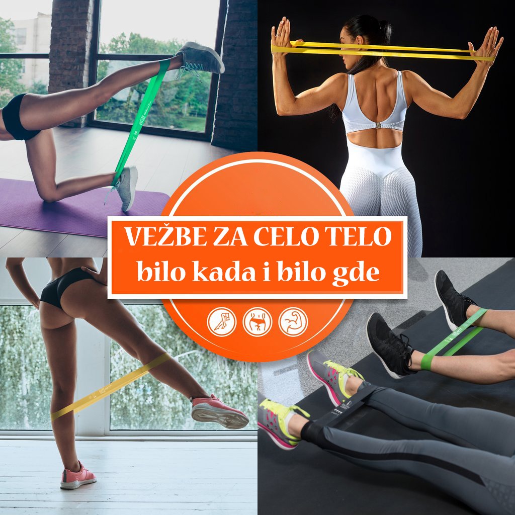 Elastične trake za fitnes jogu ili pilates